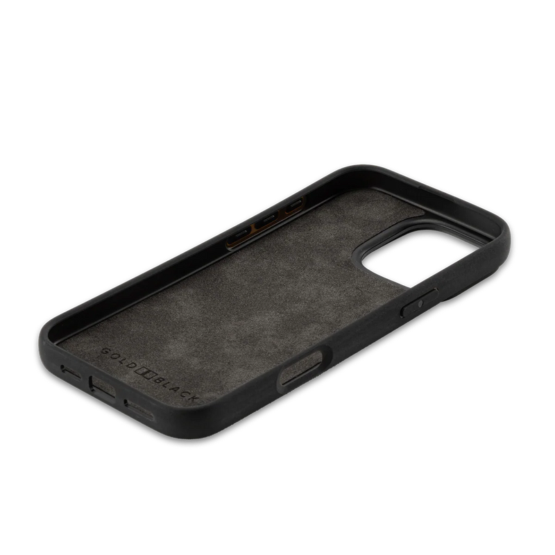 iPhone 16 Pro Leather Case Luxe Suede Grey