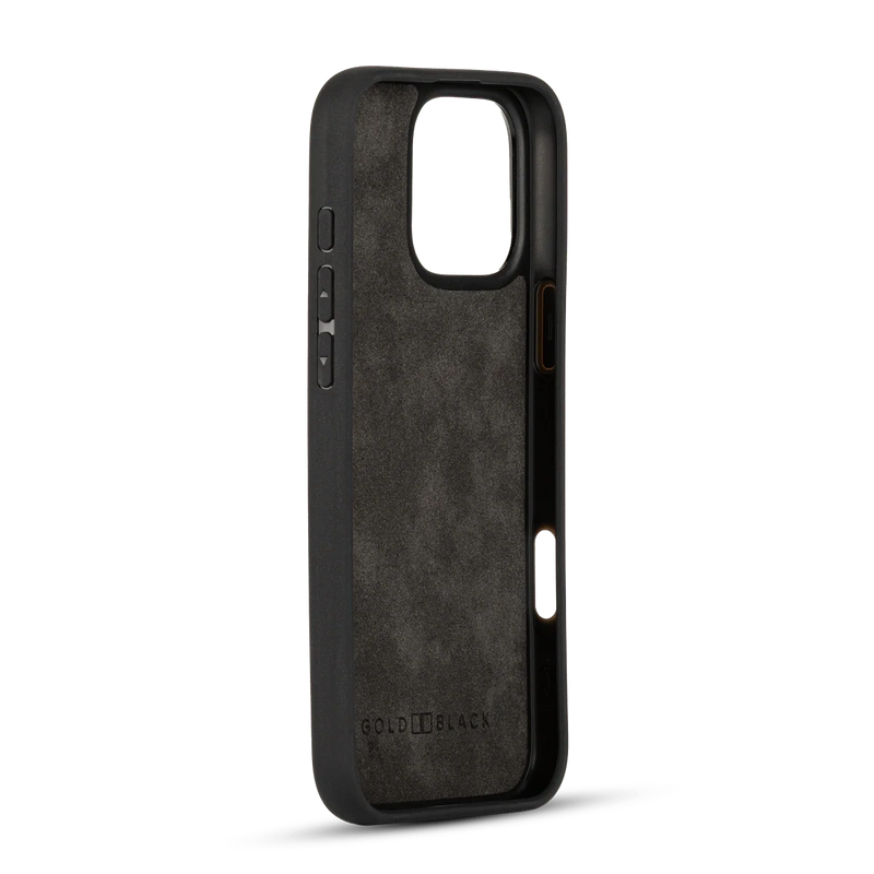 iPhone 16 Pro Leather Case Luxe Suede Grey