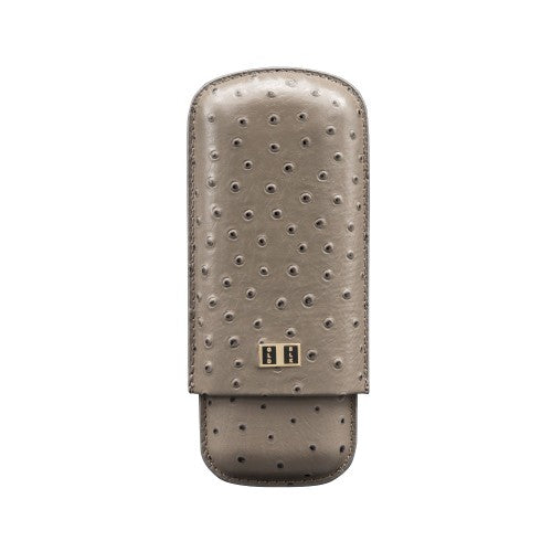 CIGAR CASE OSTRICH GREY