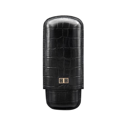 CIGAR CASE CROCO BLACK