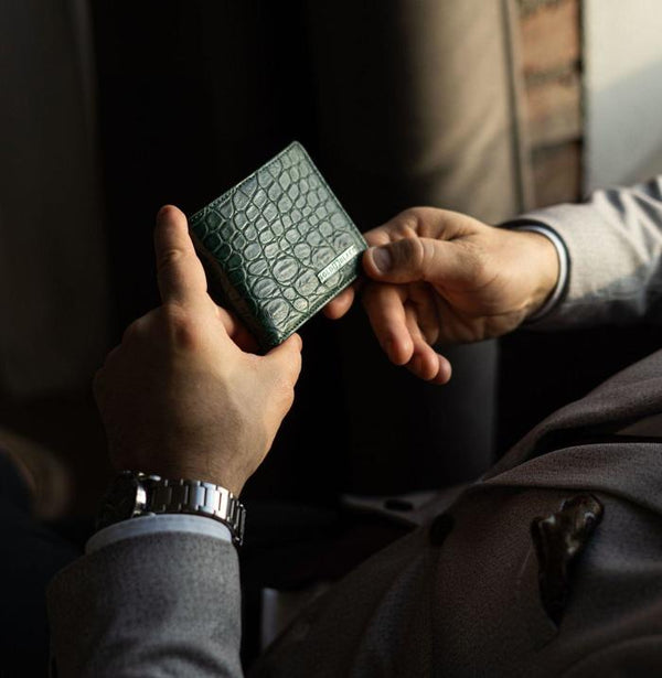 GM WALLET CROCODILE GREEN