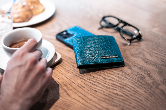 GM WALLET CROCODILE GREEN