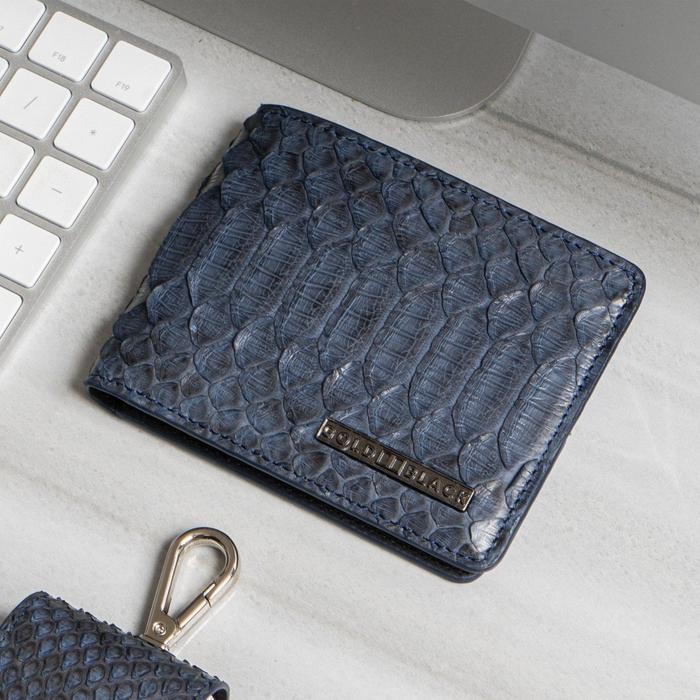 GM WALLET PYTHON NAVY BLUE