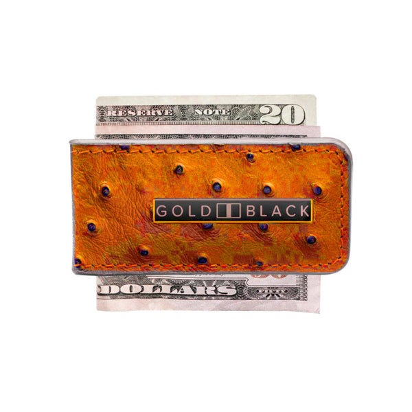 MONEYCLIP OSTRICH ORANGE